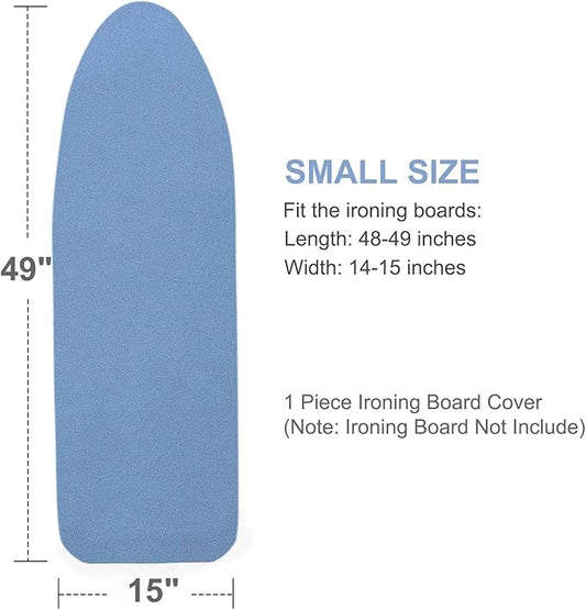 VividPaw Ironing Board Cover and Pad, 15x48,15x49, Thick Padding, Elastic Edge, Silicone Coated, Resist Scorching and Staining, Adjustable Fastener, Heavy Duty Padded Iron Board Covers