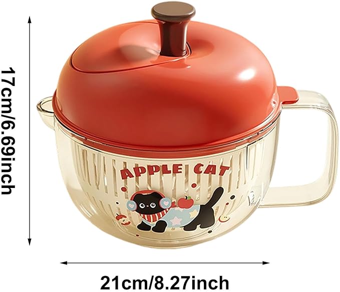 Salad Washer and Spinner with Bowl, Fruit and Vegetable Washer & Dryer, Vegetables Fruits Wash Bowl for Blueberries, Grapes & Cherry Tomatoes, Easy-Clean Kitchen Gadget for Greens (Red)