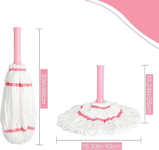 Replacement Mop Head, Suitable for XXFLOWER Self-Wringing Twist Mop, Hand Washable Suitable for Floor, Kitchen, Bedroom, Indoor and Outdoor Cleaning (Not Include Handle)