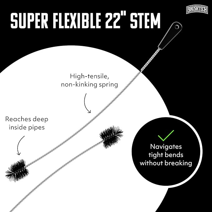 BRUSHTECH – Brushtech 22" Super Flexible Drain Brush - Black