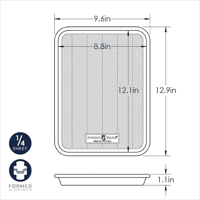 Nordic Ware Prism Baking Quarter Sheet, Natural