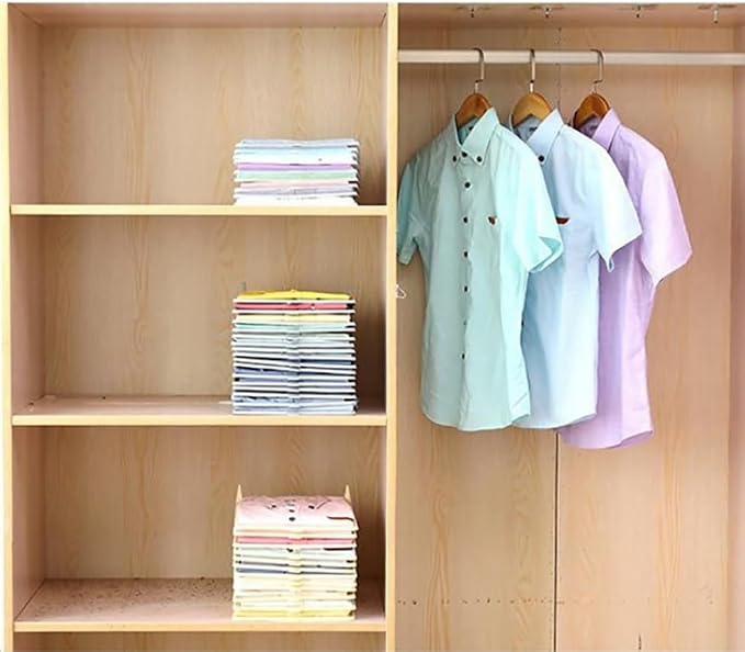 Shirt Folding Board, Tshirt Folding Board Clothes Folding Board Plastic Laundry Folder Home Storage Tool for Adults (white)
