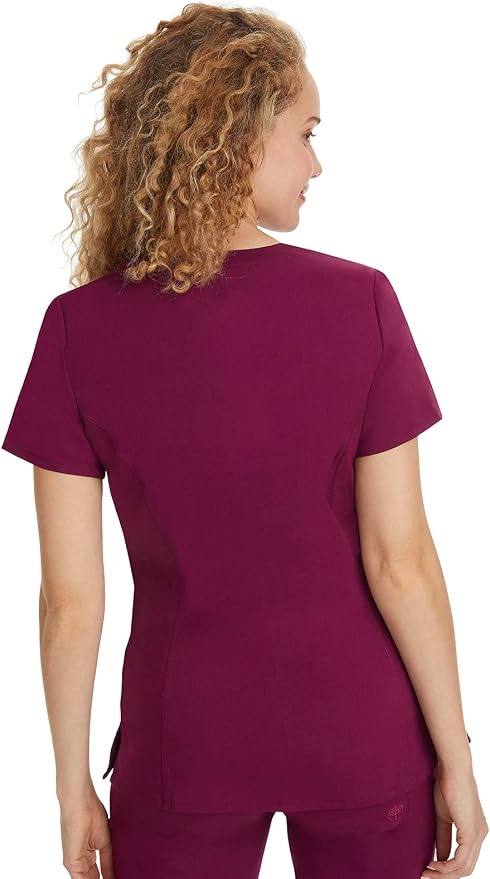 Healing Hands Purple Label Scrub Top for Women with 3 Pockets | Princess Paneling, Secure Zip Pocket, Flattering Modern Fit, Organized Storage, Professional Workwear, Easy Care Fabric
