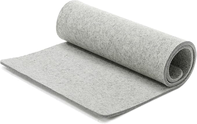 HunnmingRe 22" x 60" Wool Pressing Mat, Extra Large 100% New Zealand Wool Ironing Mat for Quilting Supplies, Sewing, Embroidery, 0.5 Thick Heat-Resistant Double Non-Slip Sided Ironing Pad