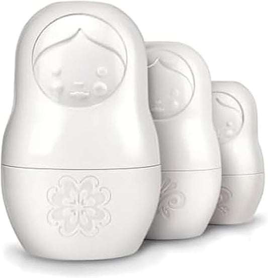 Genuine Fred M-CUPS Matryoshka Measuring Cups, Set of 6, Russian Doll Nesting Measuring Cups, White