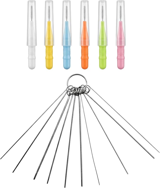 16 Pieces Shower Head Cleaner Tool - Anti-Clogging Cleaning Brush | for Unclogging Small Holes in Showerheads, Multi-Size Unclogging Needles, Household Bathroom Maintenance