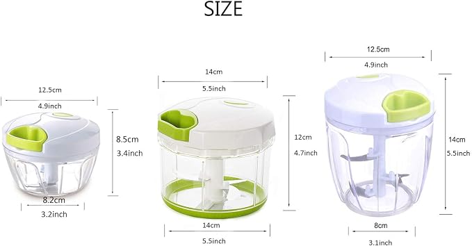 Manual Food Chopper for Vegetable Fruits Nuts Onions Chopper Hand Pull Mincer Blender Mixer Food Processor