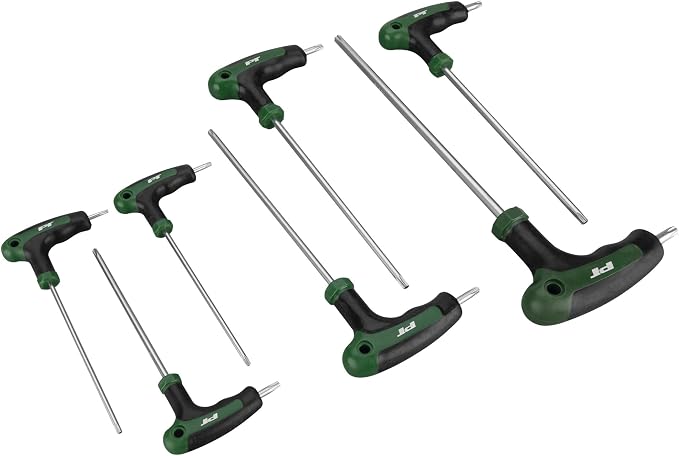 Performance Tool W1713 T-Handle Stardriver Set, 7-Piece | Dual drive ends for reach and torque. Comfortable non-slip molded grips. Sizes include T10 to T40