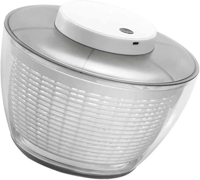Fdit Vegetable Washer Dryer Drainer, Salad 500RPM Electric for Kitchen (6000ML 27x27x17cm/10.6x10.6x6.7in)