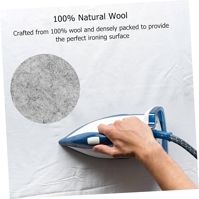 jojofuny Wool Ironing Mat for Quilters 10x10 Inch High Temperature Felt Pressing Pad for Sewing and DIY Crafts for Home Ironing and Quilting Projects