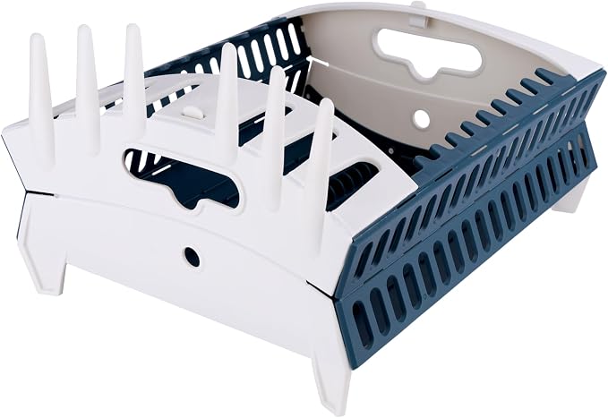 Coghlan's Snapfold™ Dish Rack – Portable Camp Kitchen Organizer, Space-Saving Foldable Dish Drying Rack with Dish and Utensil Slots, Drinkware Holder, for Camping, RVs, and Travel