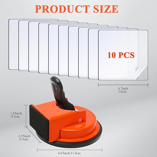 Floor Gap Fixer Tool with 10 Reusable Sticky Pads, Enhanced Suction Cup Laminate/Vinyl Flooring Tool for Fix Gaps, Professional Heavy Duty Floor Gap Repair Kit for Vinyl Plank Hardwood Floor