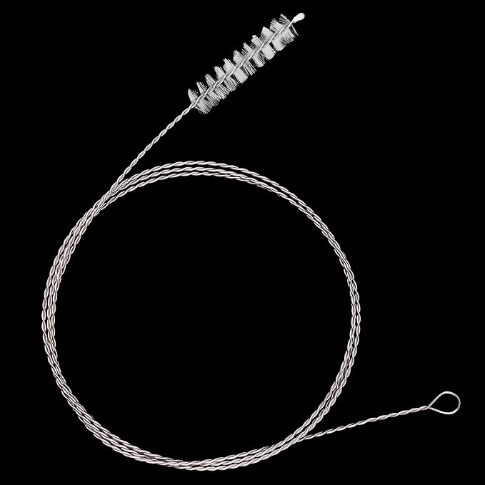 Flexible Drain Brush-Extra Long Nylon Cleaner for Cleaning Plumbing Sink Fridge Skinny Pipe Air Tube Hose Dredging Tool 143cm/56 inch (1 PCS)