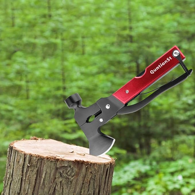 Multitool Camping Gear, Stocking Stuffers for Men, Multi Tool with Axe Hammer Knife, White Elephant Gifts Camping Accessories, Christmas Birthday Gifts for Men Dad Husband Him,Cool Tool Gifts Ideas