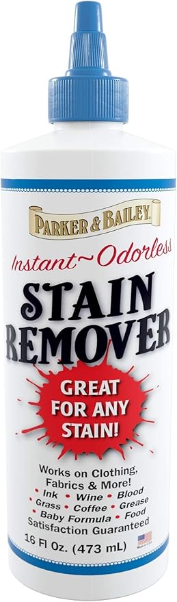 Parker and Bailey Blood Stain Remover - Fabric Carpet Mattress 16oz | Removes set-in and dried stains without bleach