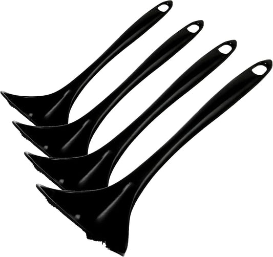 Chef Craft Basic Melamine Cooking Ladle, 10.5 inch, Black (Pack of 4)