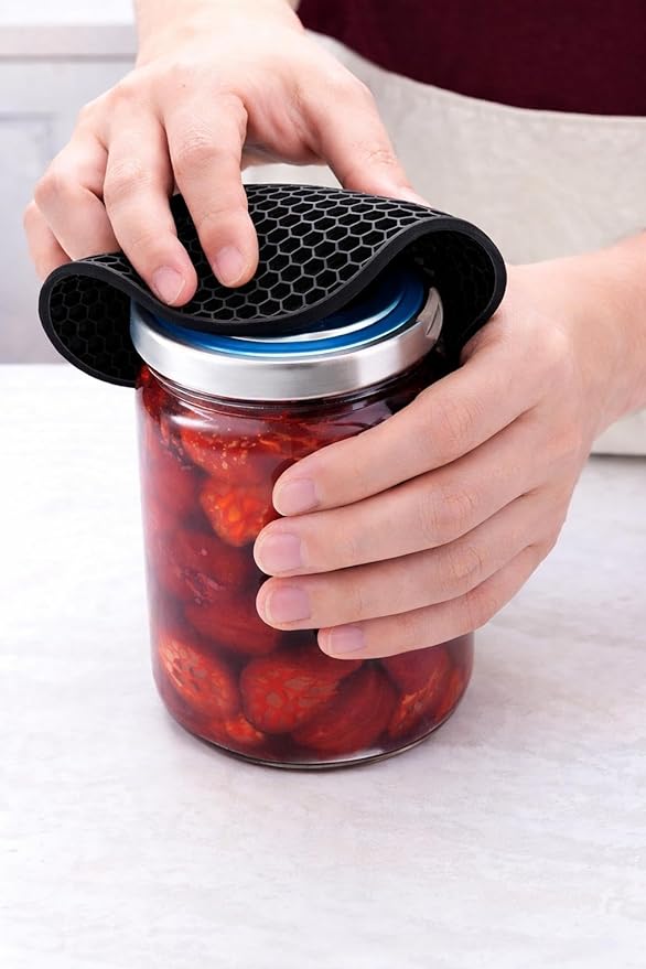 Extra Large 9.25" Silicone Jar Opener Gripper Pad (2 Pack) – Non-Slip Lid & Bottle Opener for Weak Hands, Seniors & Arthritis – Thick Rubber Kitchen Grip Tool