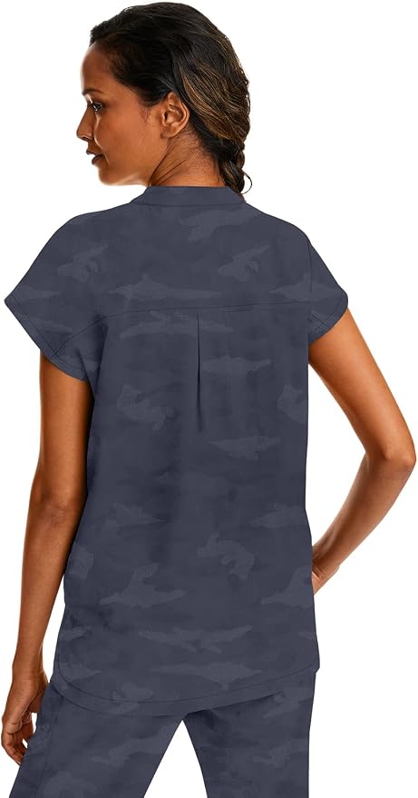 Healing Hands Purple Label Scrub Top for Women Modern Fit Tee | 2 Functional Pockets, Moisture Wicking Fabric, 360° Stretch, Quick Dry Performance, Back Yoke, Rounded Hem, Easy Care