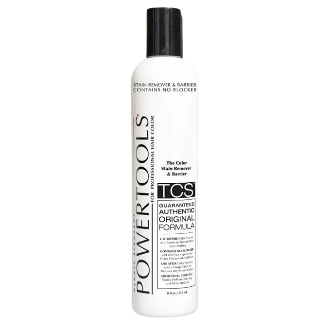 POWERTOOLS TCS, The Original Color Stain Remover 10 Fl Oz | Shake Well & Apply Prior To Hair Color As A Barrier | Does Not Interfere With Color Process (1)