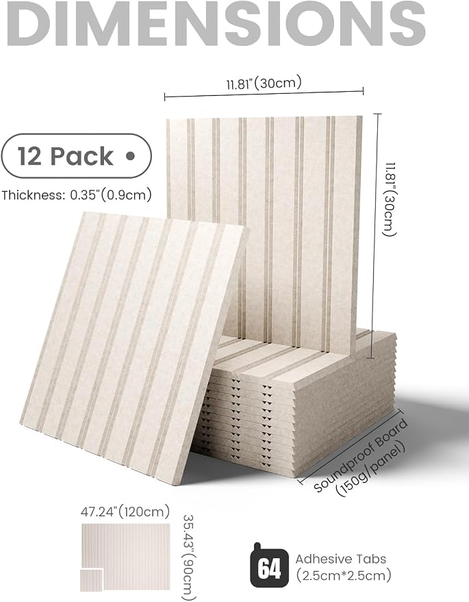 Fluxynara Felt Bulletin Board & Cork Board Alternative, Oatmeal | 48" x 36" Pin board, Removable Adhesive Tabs, Easy Install Without Wall Damage, For Home Office Decor