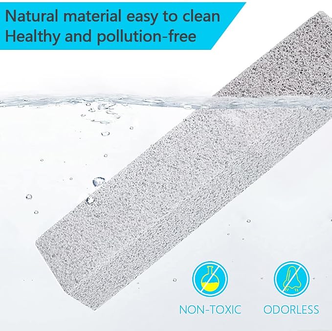 4TH Pumice Stone for Toilet Bowl Cleaning,Pumice Stick Powerfully Away Limescale Stain,Hard Water Ring, Calcium Buildup,Iron&Rust. Remover for Tile/Bath-tub/Sink/Grill - 6 Pack