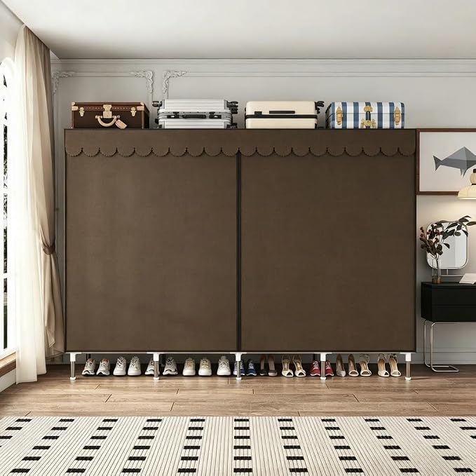 Portable Closet Wardrobe with Drawers for Bedroom，Apartment and Living Room