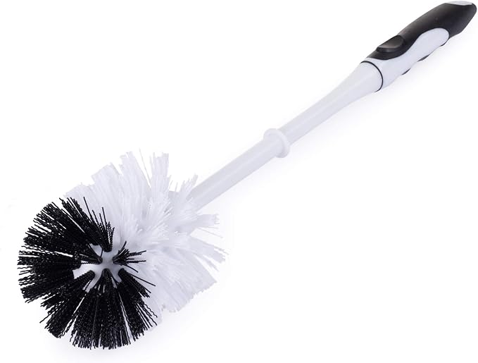 Fuller Brush Toilet Bowl Brush in Caddy Set – 16-Inch Long Handle – Heavy Duty Dome Tufted Bristles, Rubberized Non-Slip Grip, Bathroom, Rim, Trap Cleaner (Pack of 1)