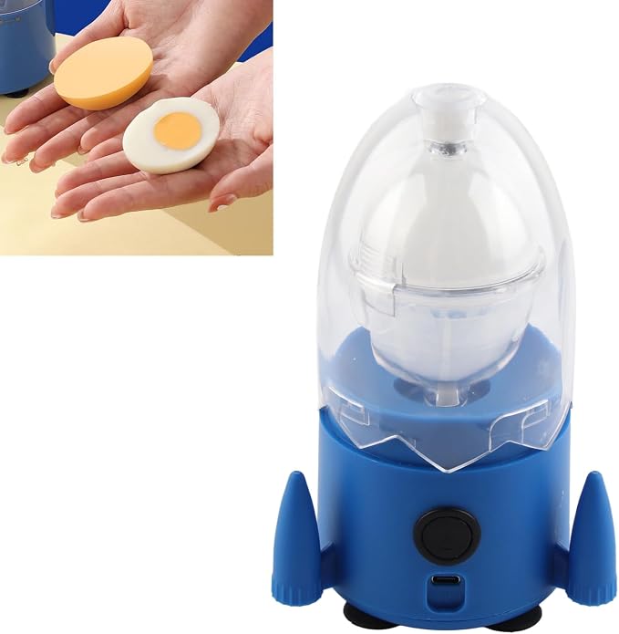 FLEXMAN Electric Automatic Egg Shaker, Golden Egg Maker, Portable Egg Spinner Scrambler in Shell, Eggs Yolk White Mixer for for Making Golden Egg Sandwiches, Egg Pudding, Egg Salad, Boiled Golden Eggs