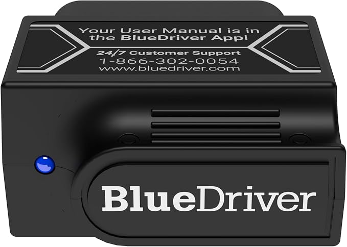 BlueDriver OBD2 Scanner Bluetooth, No Subscription, ABS SRS TPMS | OBDII Diagnostic Scan Tool, Car Scanner & Code Reader, iPhone & Android, Check Engine, Repair Reports, Vehicles 1996+