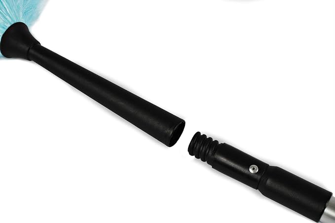 CleanAide Electrostatic Dusting Wand with 3-Section Extendable Pole, Reaches Up to 72 Inches, Lightweight & Non-Scratch for Home & Office Cleaning