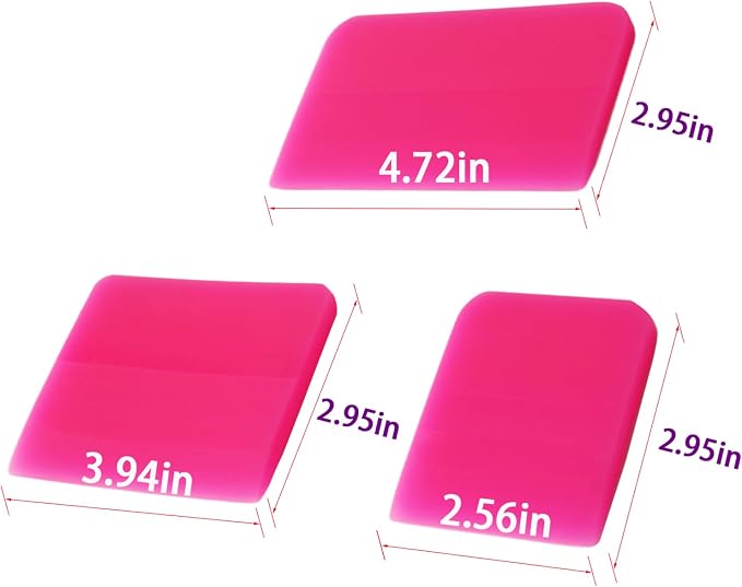 3 in 1 TPU Squeegee Material,Anti-Scratch Rubber Squeegee for car,PPF Squeegee,Different Sizes Squeegee are Suitable for Vinyl Wrap and Window Tint Tool for Cars
