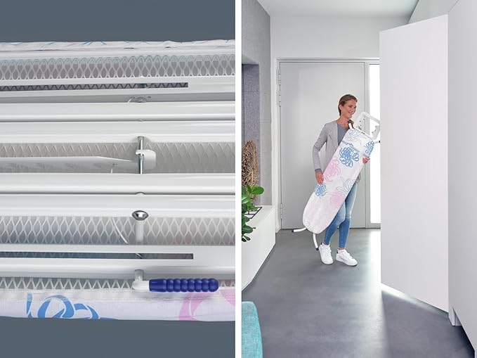 Leifheit Ironing Table Fashion S, Ironing Board, Foldable Ironing Table, 110 x 30 cm, 72576