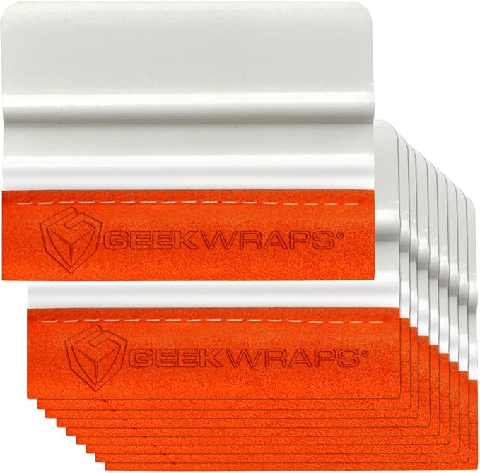 Geek Wraps 4 Inch Marine Squeegee - 10 Pack | Professional Vinyl Wrap, PPF & Window Tint Installation Tool