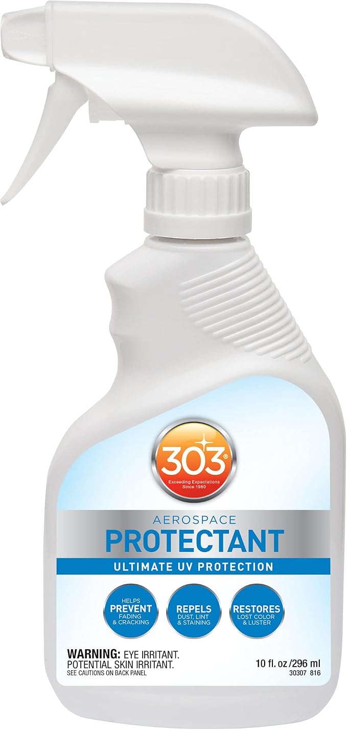 303 Aerospace Protectant for Vinyl, Plastic & Rubber, 10 oz | Provides UV protection while helping prevent fading, cracking, and discoloration.