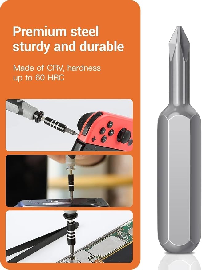 Precision Screwdriver Set, 130 in 1 with 120 bits Repair Tool Kit, Magnetic Screwdriver Set with mini built-in box for Electronics iPhone Jewelers Game Console (130-IN-Orange)