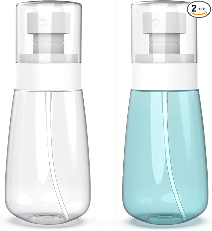 Small Spray Bottle Travel Size 2oz/60ml Fine Mist Mini Empty Spray Bottles for face Hair Mist Refillable Perfume Portable Atomizer Bottle