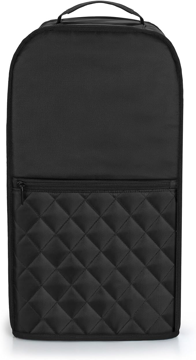 Luxja Food Processor Cover Compatible with Cuisinart and Hamilton Beach 11-14 Cup Processor, Food Processor Dust Cover with Accessories Pockets, Black