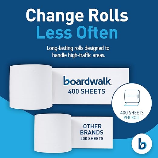 Boardwalk B6144 2-Ply Septic Safe Toilet Tissue - White (96/Carton)
