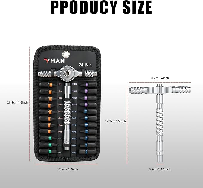 Ratchet Screwdriver Set, magnetic Screwdriver sets, S2 Steel Bits, DIY Combination Flexible Shaft, Suitable for Furniture Assembly, Precision Electrical Appliance Repair, Bicycle Tools