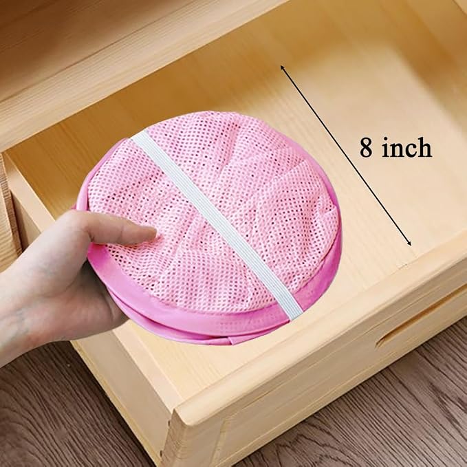 Pop Up Laundry Hamper Reinforced Collapsible Laundry Basket Foldable Clothes Hamper for Home, Dorm Room, Travel, Cruise, Pink