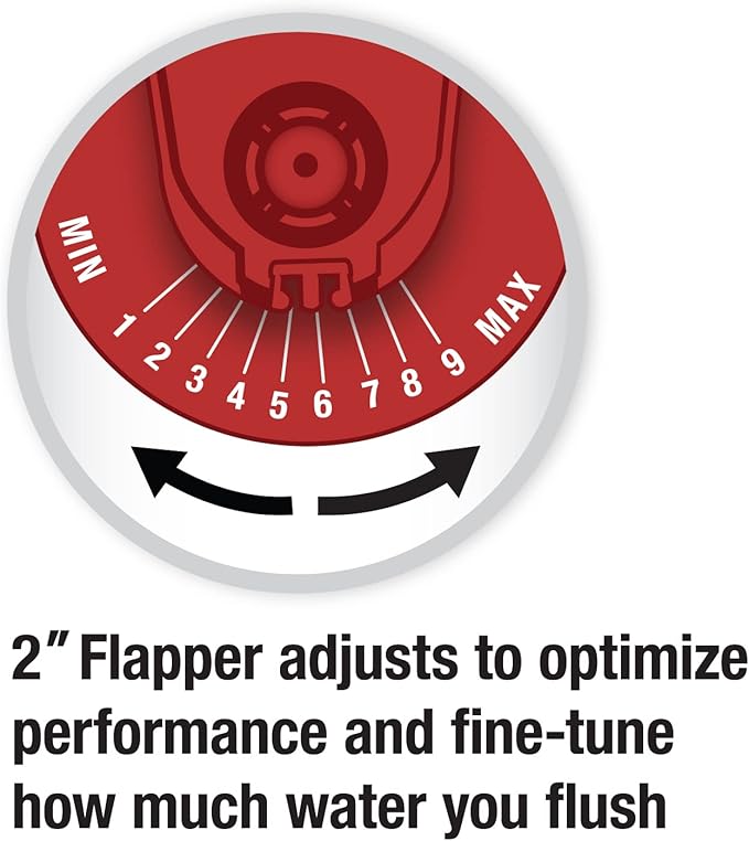 Fluidmaster K-400H-039 High Performance Toilet Fill Valve with 2-Inch Adjustable Toilet Flapper Kit (Pack of 4)