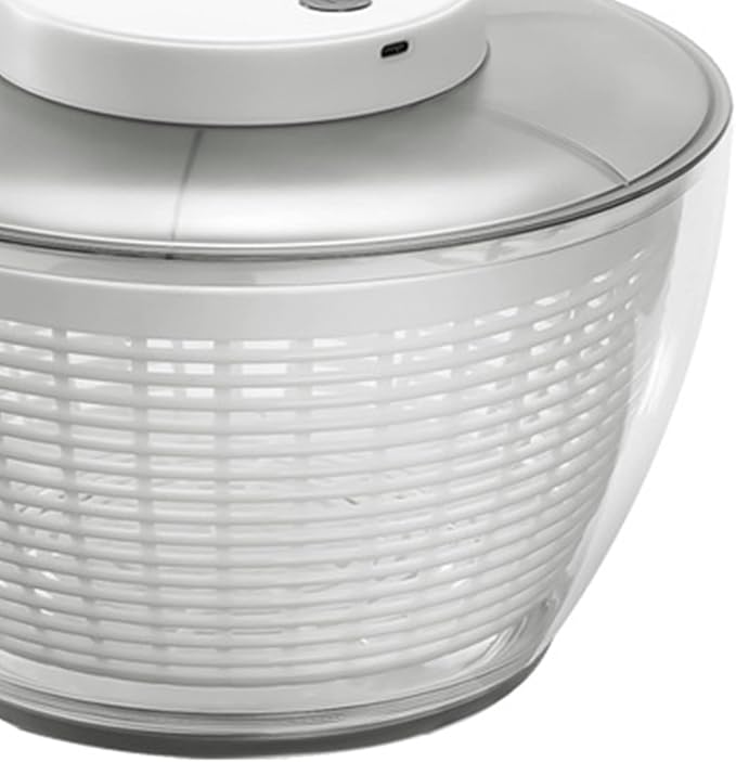 Fdit Vegetable Washer Dryer Drainer, Salad 500RPM Electric for Kitchen (6000ML 27x27x17cm/10.6x10.6x6.7in)