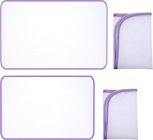 Molain 4 Pack Protective Ironing Pressing Pad, Cloth Scorch-Saving Ironing Protector Insulation Pad, Scorch Saving Pressing Cloth for Sewing and Ironing Fabric Protector Tool