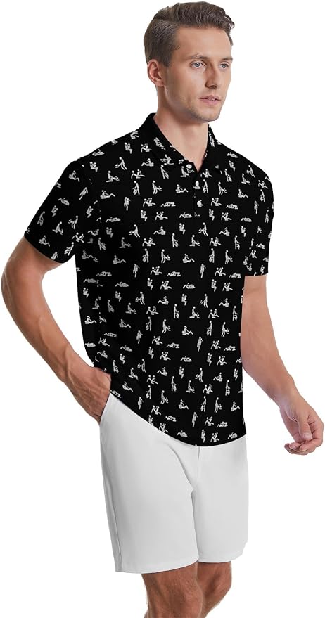 Polo Shirts for Men Moisture Wicking Mens Polo Shirts Patriotic Shirts for Men
