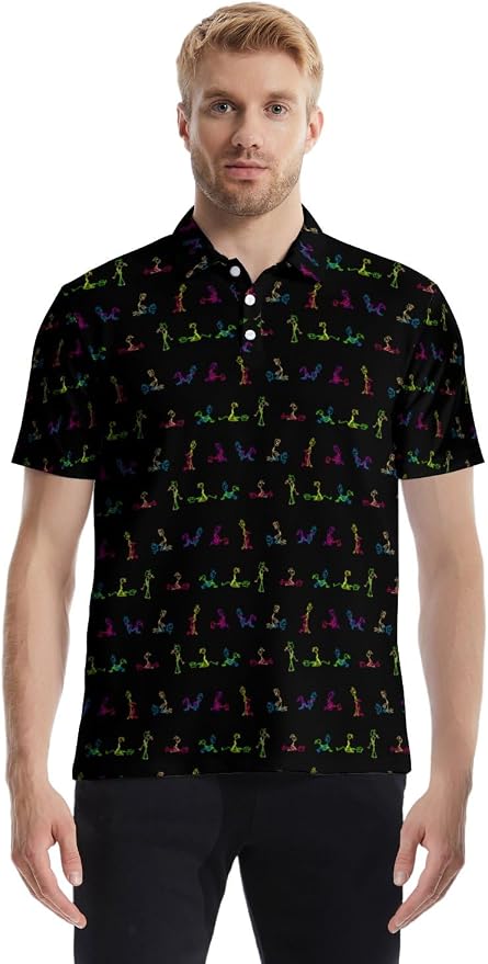 Polo Shirts for Men Moisture Wicking Mens Polo Shirts Patriotic Shirts for Men