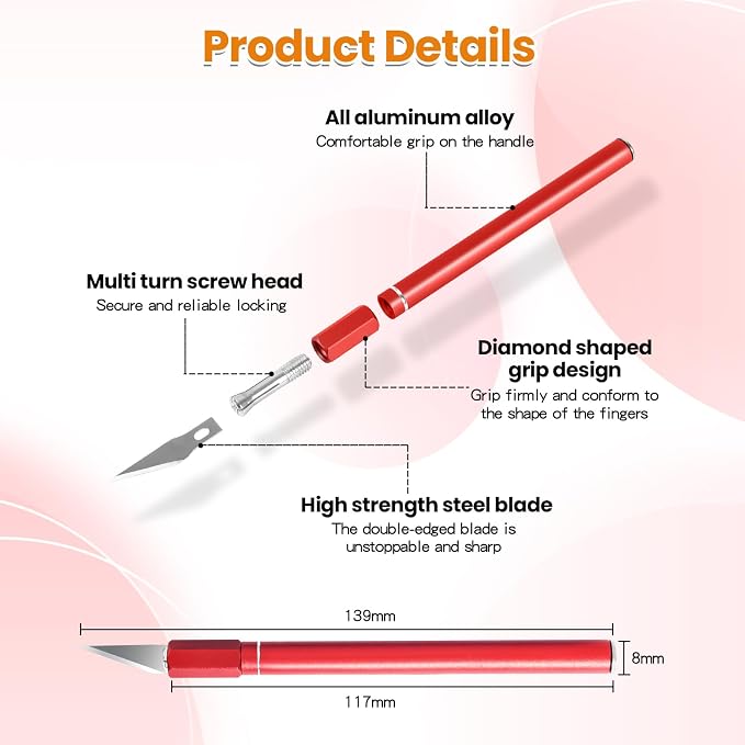 Upgraded Bread Lame with 10 Blades - Professional sourdough Scoring Tool for bread scoring tool Safety Cover & Ergonomic Handle - Premium Bread Scoring Knife for Artisan Bread Making (2, Red and Blue)