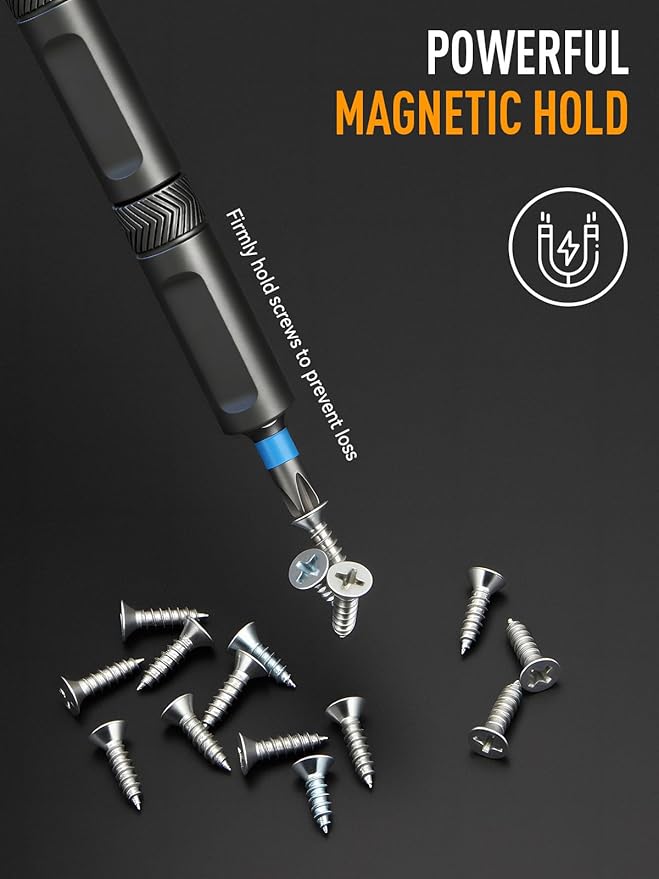 78 IN 1 Magnetic Ratchet Screwdriver Set T-Handle Ratchet Screwdriver Kit with Diamond-Faceted Handle & S2 Steel Bits, for Home Daily Repair, Precision Repair, Gift For Men Husband