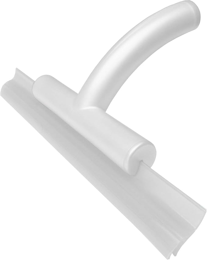 Clerét iDO All-Purpose Squeegee for Shower, Bathroom, Window, Car with Replaceable Dual Edge Cleaning Blade Pearl Made in USA
