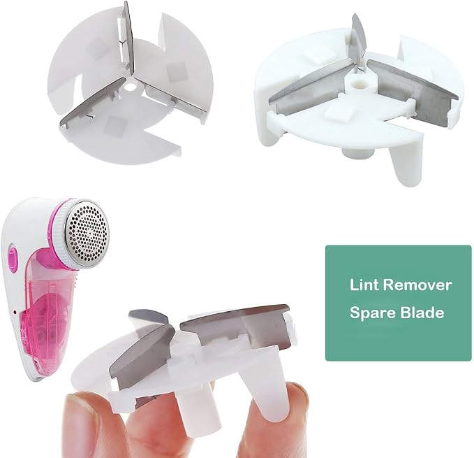 9 Pack Fabric Shaver Blades Replacement Electric Lint Remover Blade Parts for Rechargeable Sweater Defuzzer Battery Operated Pill Fuzz Remover Portable Lint Shaver Fabric Remover