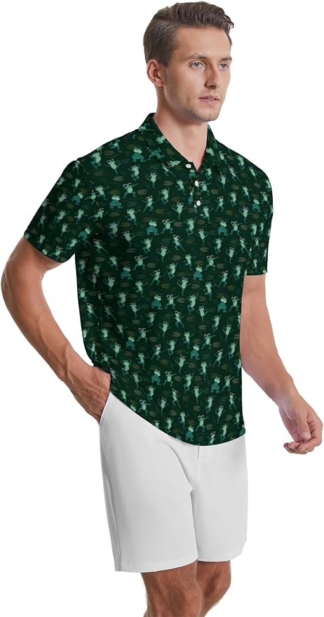 Polo Shirts for Men Moisture Wicking Mens Polo Shirts Patriotic Shirts for Men